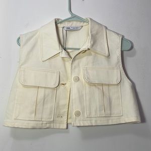 Zara Cropped Vest Jacket
